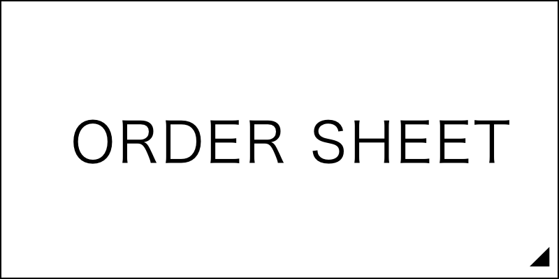 ORDER SHEET